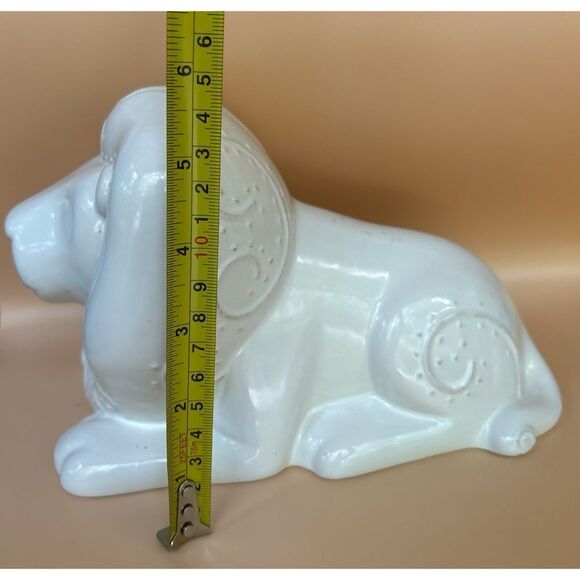 2017 Pottery Barn Lion Boho Piggy Bank - Picture 5 of 7